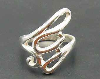 R000046 Plain sterling silver ring solid 925