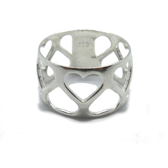 Anello In Argento Sterling Rana Massiccio Timbrato 925 Senza Nichel