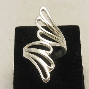 Long Sterling Silver Ring Solid Genuine Hallmarked 925