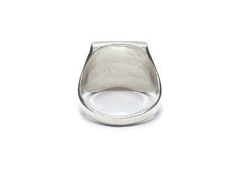 Anello Con Croce Di Gerusalemme: Anello Da Uomo Fatto A Mano In Argento