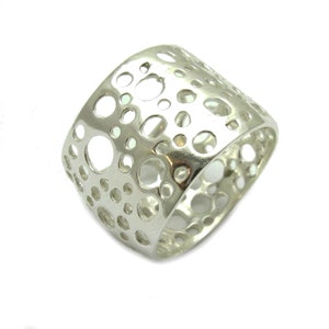 R000663 Bague Argent Massif 925 bande image 1