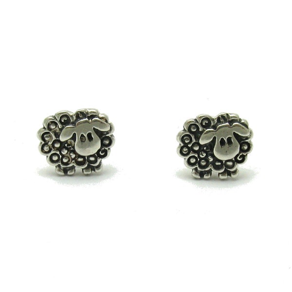 E000608 Boucles d'argent 925 mouton