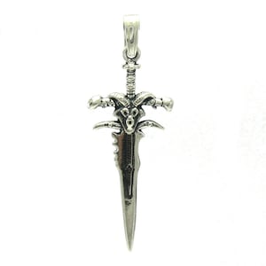 PE000905  Sterling silver pendant  solid 925 Sword