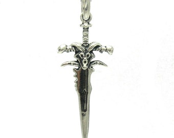 PE000905  Sterling silver pendant  solid 925 Sword
