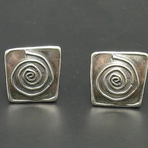 E000299 Sterling silver earrings 925 Handmade