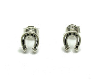 Orecchini a lobo argento 925 oro rosa Ferro di cavallo | Easy
