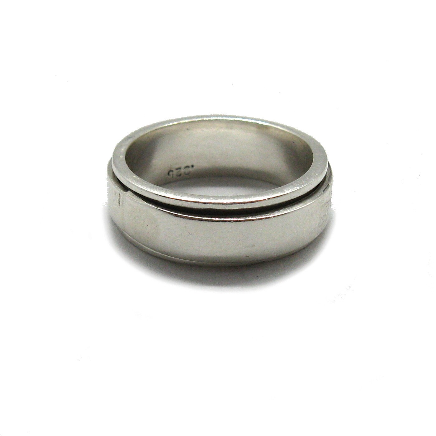Cinturino Anello Argento Sterling Fatto a Mano Largo 10 mm Cinturino Anello Argento Sterling Fatto a Mano Largo 10 mm