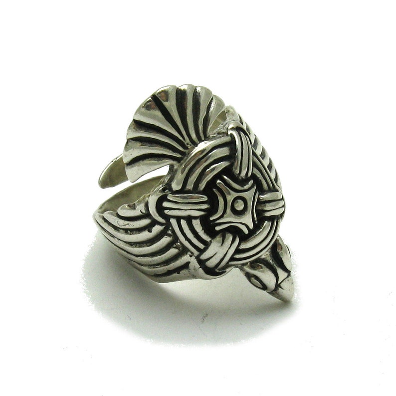 R001621 STERLING SILVER Ring Solid 925 Eagle image 2