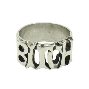 Anillo de plata de ley con forma de perra, sólido, estampado 925, sin níquel