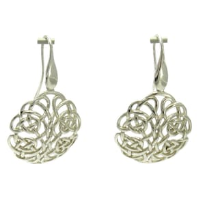 Dangling Sterling Silver Earrings Celtic Knot Hallmarked 925 Nickel Free