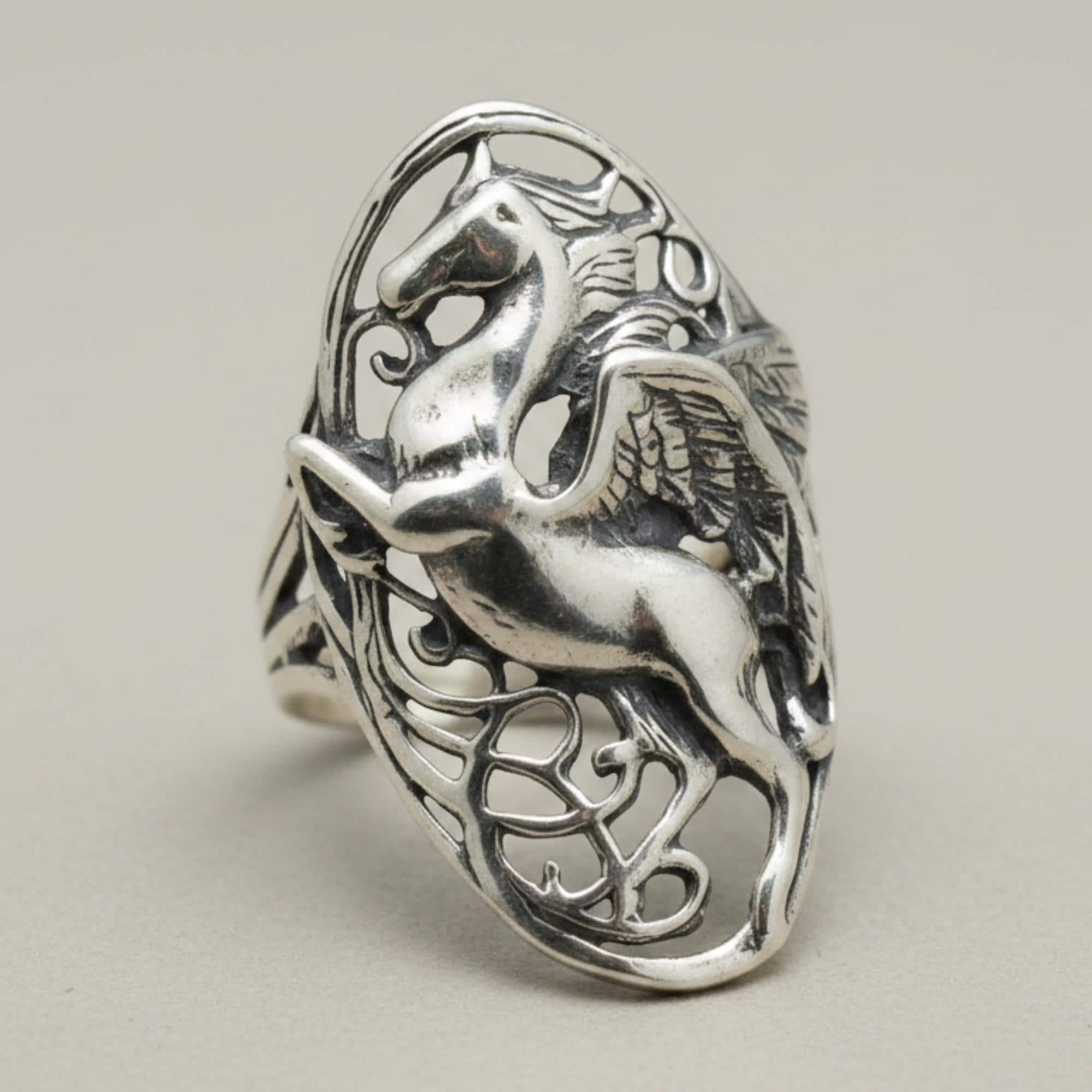 Pegasus Signet Ring - Etsy