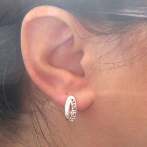 E000701 Stylish sterling silver earrings 925 image 4