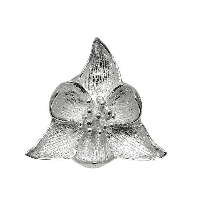 Trasparente Diamante Fiore Di Loto Tiara Anello Argento - Foto 12