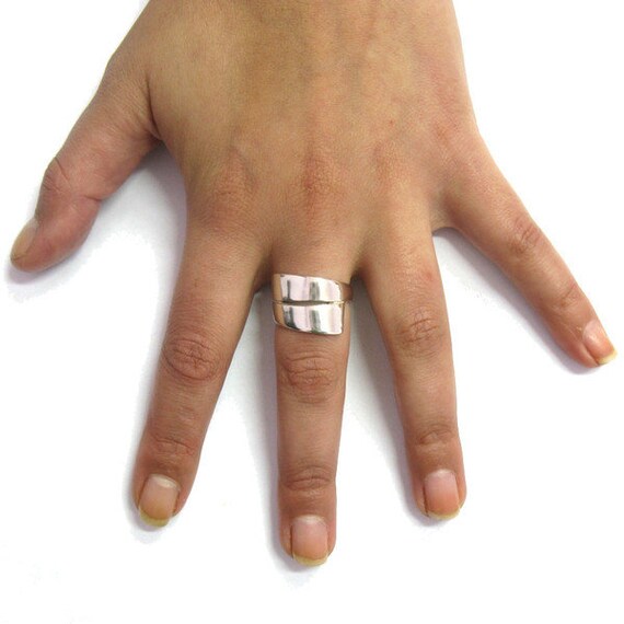 Anello Argento Sterling Fatto A Mano Originale Solido - Foto 12