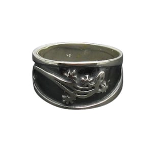 Sterling Silver Ring Band Gecko Salamander Solid Stamped 925 Nickel Free