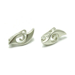 E000557 Sterling silver earrings 925 French clip image 1