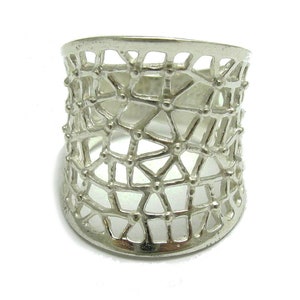 R000675 Stylish sterling silver ring solid 925 image 1