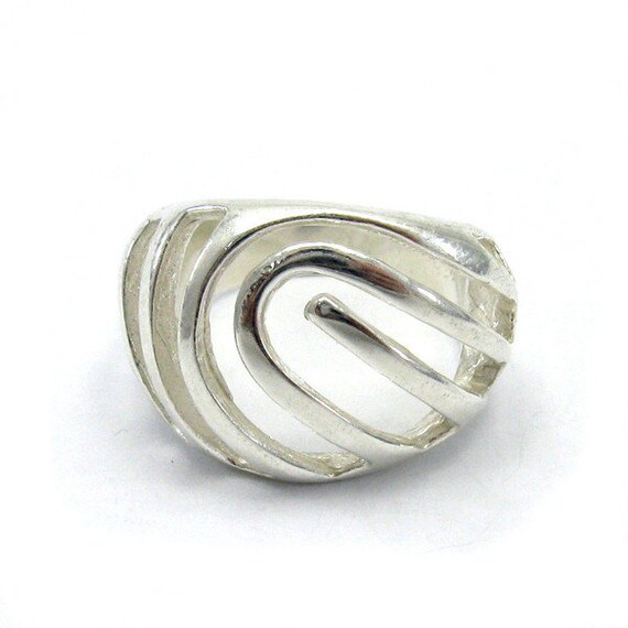 Sterling Silver Ring Solid - 925 Silver, Nickel-Free, Handmade In Bulgaria (Size G-Z) Empress Brand Silver Ring Nickel-free - Foto 3