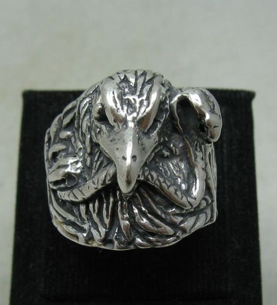 Elegante Anello Argento Sterling Serpente Timbrato Solid 925 - Foto 7