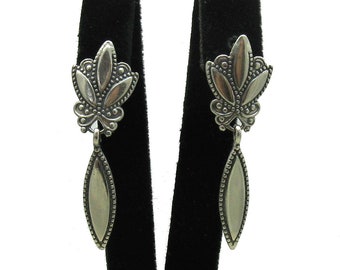 Long Sterling Silver Earrings Stamped 925 Nickel Free