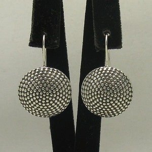 E000378 Sterling silver earrings 925 Circle image 1