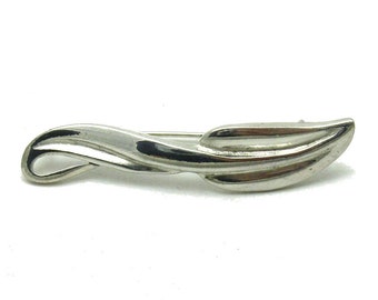 A000045 STERLING SILVER Brooch Solid 925 Leaf