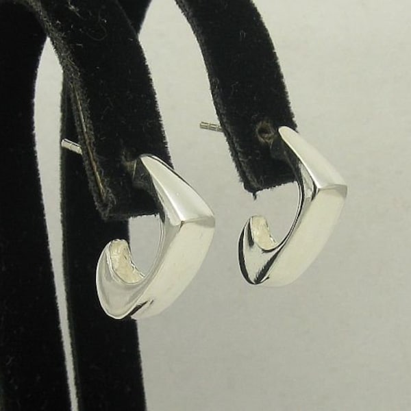 Stylish Sterling Silver Earrings Solid Genuine Hallmarked 925 Nickel Free