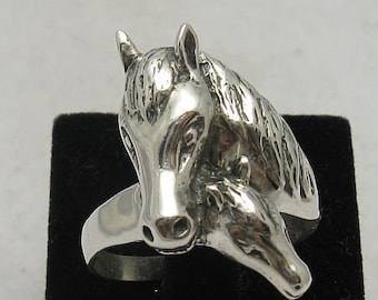 R000668   Sterling Silver  Ring Solid 925 Horse