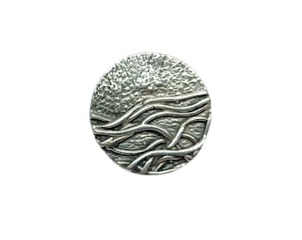 Broche en argent sterling véritable massif, poinçonné 925 sans nickel