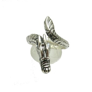 Sterling Silver Ring Dragon Solid Hallmarked 925 Nickel Free