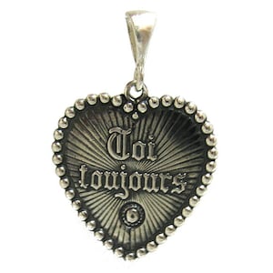 PE000888 Sterling Silver Pendant Heart Solid 925