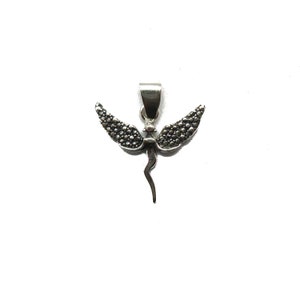 Sterling silver pendant Fairy charm hallmarked 925 nickel free