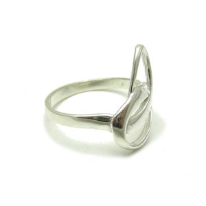R000341 Stylish STERLING SILVER Ring Solid 925 image 3