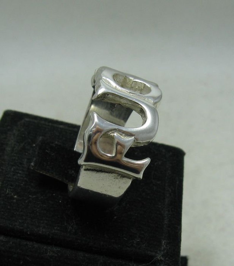 R001167 Sterling silver BAND FK solid 925 Empress image 3