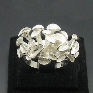 R000929 STERLING SILVER Ring Solid 925 Extravagant image 1