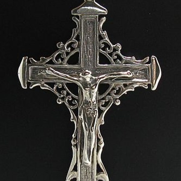 PE000722  Sterling silver pendant   solid 925  Cross