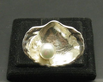 R000449P  Sterling Silver  Ring 925 Shell pearl