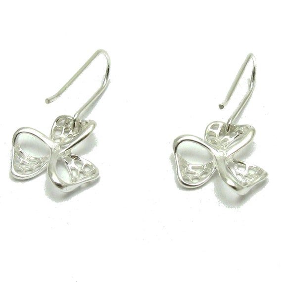 アクセサリー ribbon pin earring short SILVER925 Sterling Silver Earrings Ribbon Stamped 925 Nickel Free - Etsy