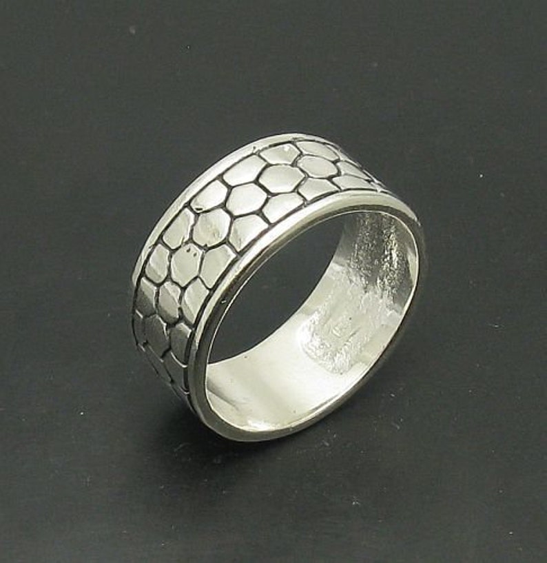 R000847 Sterling Silver Ring Solid 925 Band image 1