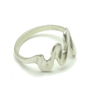 R000306 Stylish STERLING SILVER Ring Solid 925 image 3