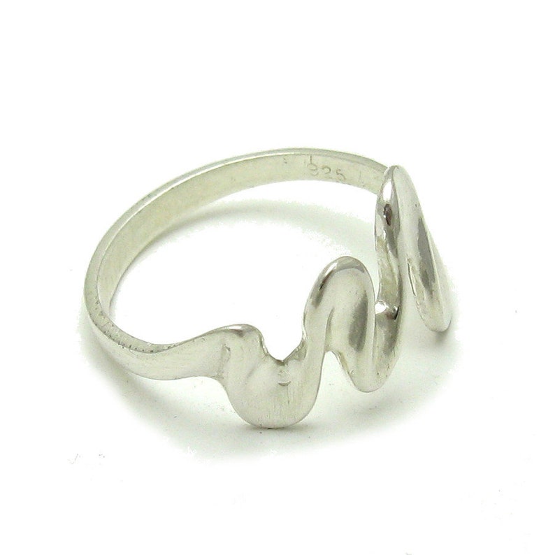 R000306 Stylish STERLING SILVER Ring Solid 925 zdjęcie 3