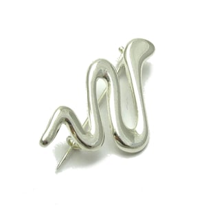 A000119 STERLING SILVER Brooch Solid 925 Snake
