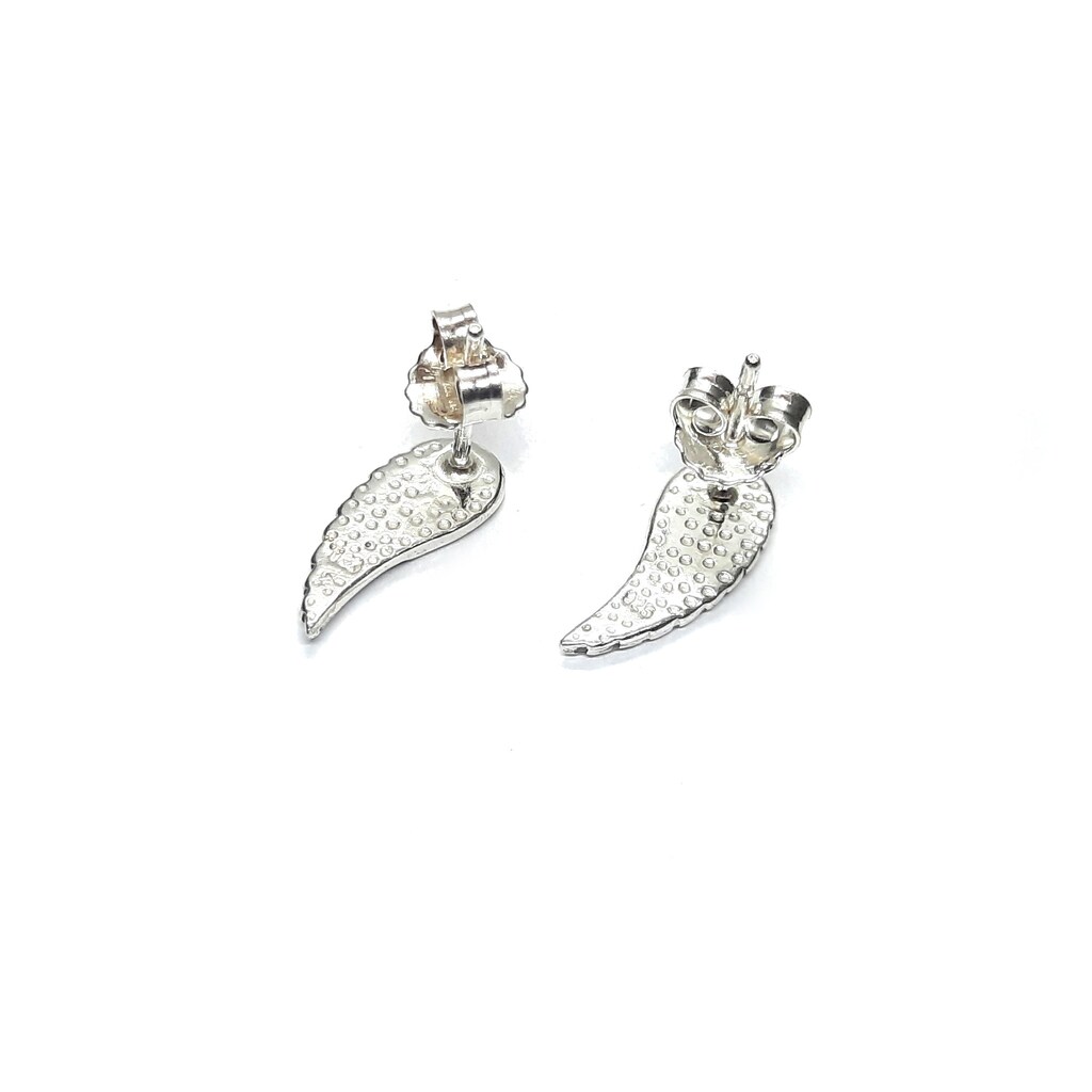 Tuscany Silver - Orecchini Pendenti Con Ali D'Angelo In Argento Sterling 925 Riciclato - Donna, Ipoallergenici