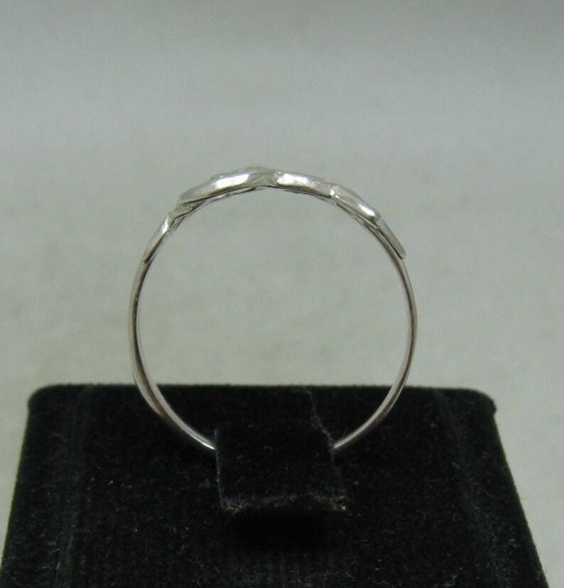 Sterling Silver Floral Scrollwork Ring Stamped 925 Nickel Free image 5