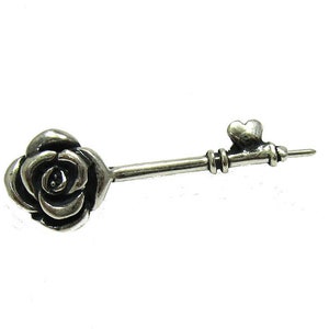 A000023 Sterling Silver Brooch Hallmarked 925 Flower Nickel free