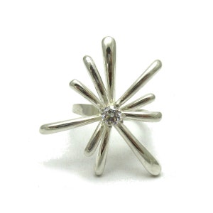 R001637 STERLING SILVER Ring 925 Cubic Zirconia
