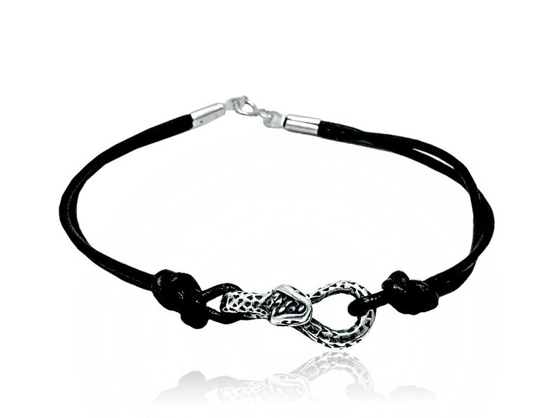 Bracelet en argent 925 Serpent NATUREL B000139 image 1