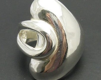 Big Sterling Silver Ring Solid Genuine Hallmarked 925