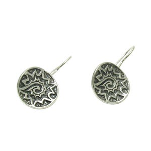 E000504 Silber-Ohrringe 925 Sonne