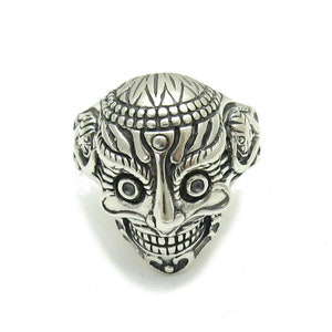 Sterling Silver Gothic Ring Skull Solid Stamped 925 Nickel Free